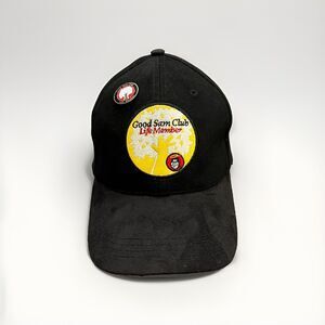 Good Sam Club Life Member Unisex Black Pin Adjustable Strapback Hat Baseball Cap